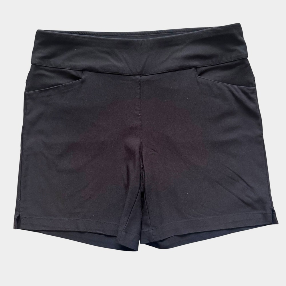 Lady Hagen Womens Black Golf Shorts Size L Pull On Activewear Sporty Tennis